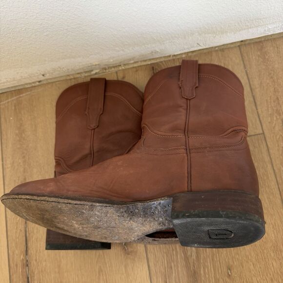 TECOVAS The Earl Cowboy Boots Scotch Brown Leather Goat MENS 10 D Made In MEXICO main image 7